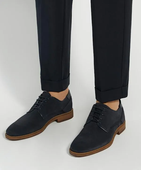Dune London Casual Shoes Bridon Navy Laceup Gibson Dune London Blue 8211 Men