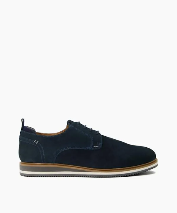 Dune London Casual Shoes Bucatini Navy Wedge Sole Lace Up Shoes Dune London Blue 8211 Men Dune London Casual Shoes Bucatini Navy Wedge Sole Lace Up Shoes Dune London Blue 8211 Men
