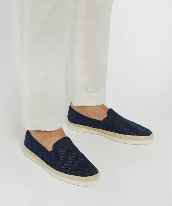 Dune London Casual Shoes Fisherr Navy Perforated Casual Espadrilles Dune London Blue 8211 Men Dune London Casual Shoes Fisherr Navy Perforated Casual Espadrilles Dune London Blue 8211 Men