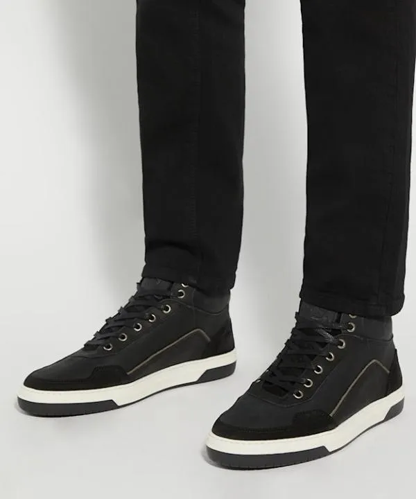 Dune London Casual Shoes Sydnies Black Contrast Perforated High Top Trainers Dune London Black 8211 Men Dune London Casual Shoes Sydnies Black Contrast Perforated High Top Trainers Dune London Black 8211 Men