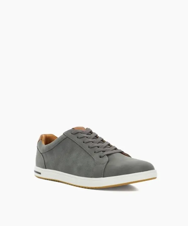 Dune London Casual Shoes Tezzy Grey Perforated LaceUp Trainers Dune London Grey 8211 Men Dune London Casual Shoes Tezzy Grey Perforated LaceUp Trainers Dune London Grey 8211 Men