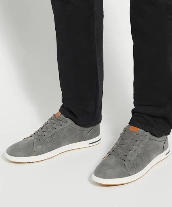 Dune London Casual Shoes Tezzy Grey Perforated LaceUp Trainers Dune London Grey 8211 Men Dune London Casual Shoes Tezzy Grey Perforated LaceUp Trainers Dune London Grey 8211 Men