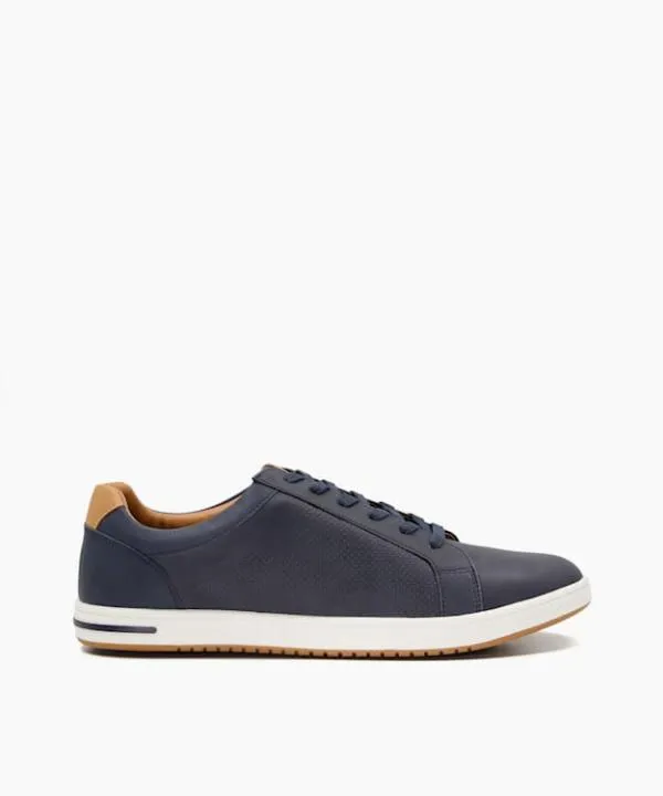 Dune London Casual Shoes Tezzy Navy Perforated LaceUp Trainers Dune London Blue 8211 Men Dune London Casual Shoes Tezzy Navy Perforated LaceUp Trainers Dune London Blue 8211 Men