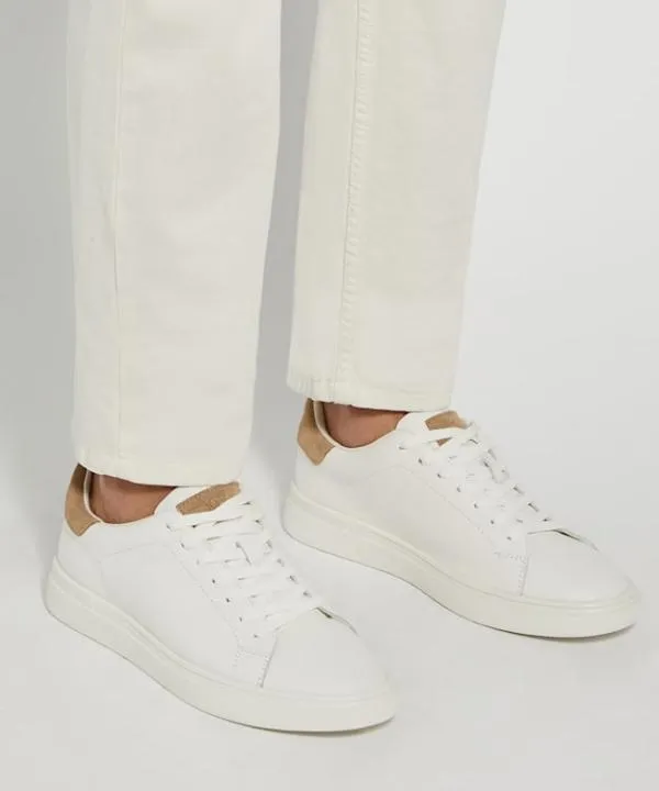 Dune London Casual Shoes Toyon White Lace Up Trainers Dune London White 8211 Men