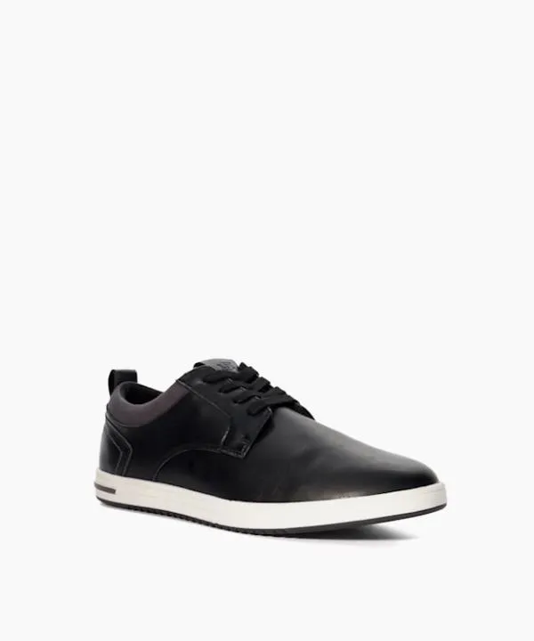 Dune London Casual Shoes Travels Black LaceUp Trainers Dune London Black 8211 Men