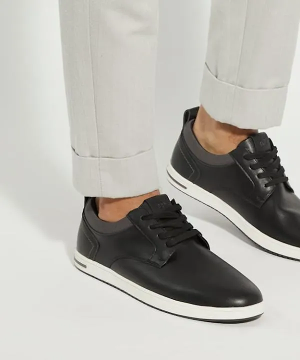 Dune London Casual Shoes Travels Black LaceUp Trainers Dune London Black 8211 Men