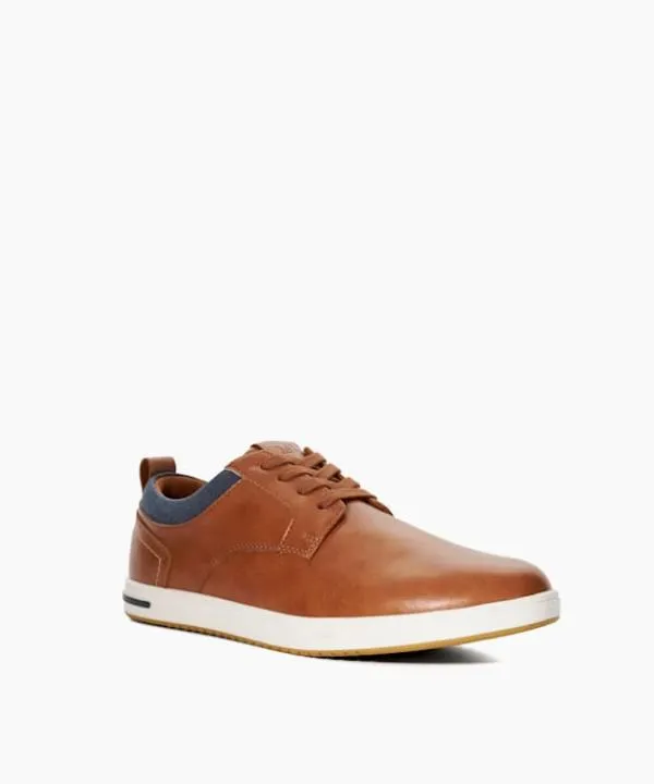 Dune London Casual Shoes Travels Tan Lace Up Trainers Dune London Brown 8211 Men