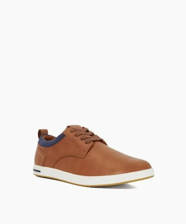 Dune London Casual Shoes Travels Tan Wide Fit Leather Laceup Trainer Dune London Brown 8211 Men Dune London Casual Shoes Travels Tan Wide Fit Leather Laceup Trainer Dune London Brown 8211 Men
