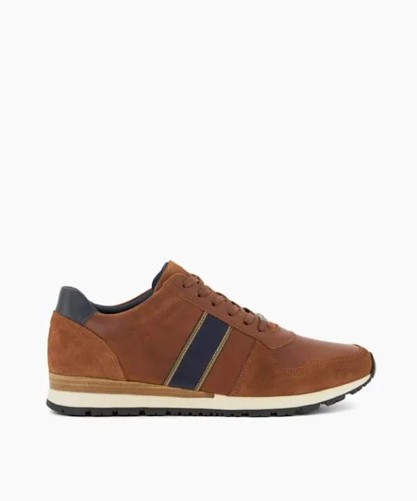 Dune London Casual Shoes Treck Dark Tan Wide Fit Lace Up Runner Dune London Brown 8211 Men Dune London Casual Shoes Treck Dark Tan Wide Fit Lace Up Runner Dune London Brown 8211 Men