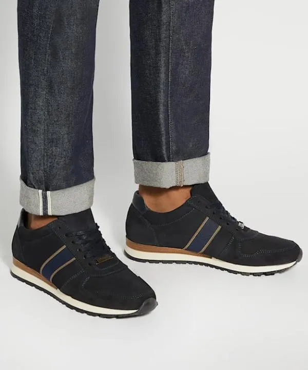 Dune London Casual Shoes Treck Navy Wide Fit Lace Up Runner Dune London Blue 8211 Men Dune London Casual Shoes Treck Navy Wide Fit Lace Up Runner Dune London Blue 8211 Men