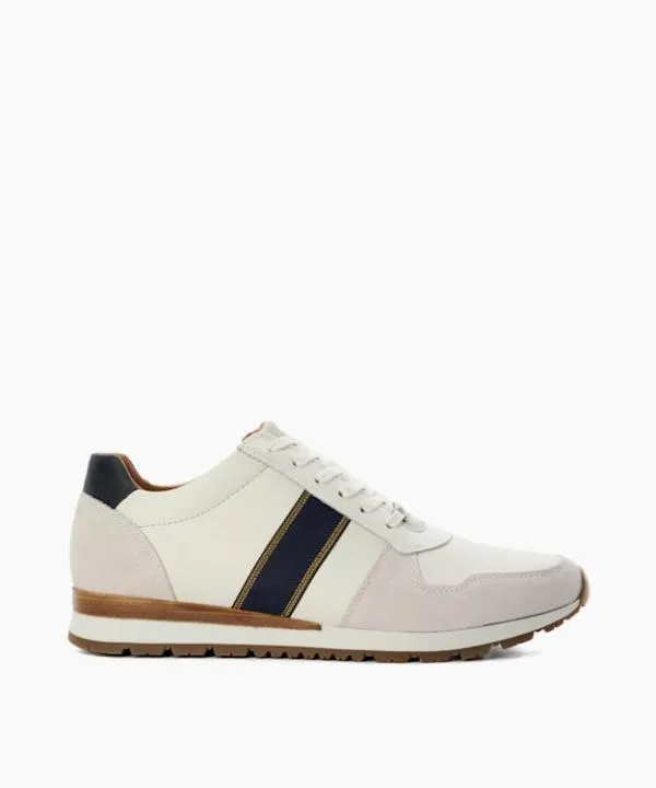 Dune London Casual Shoes Treck White Lace Up Runner Dune London White 8211 Men Dune London Casual Shoes Treck White Lace Up Runner Dune London White 8211 Men