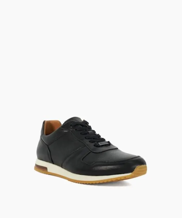 Dune London Casual Shoes Trilogy Black LaceUp Runner Trainers Dune London Black 8211 Men