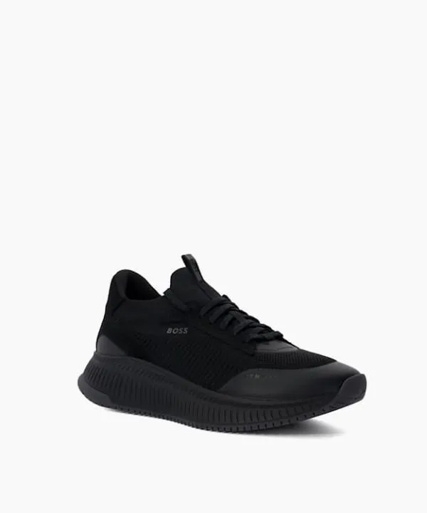 Dune London Casual Shoes Ttnm Evo Black Wedge Sole Lace Trainers Dune London Black 8211 Men