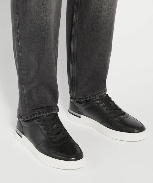 Dune London Casual Shoes Tycon Black Lace Up Cupsole Trainers Dune London Black 8211 Men