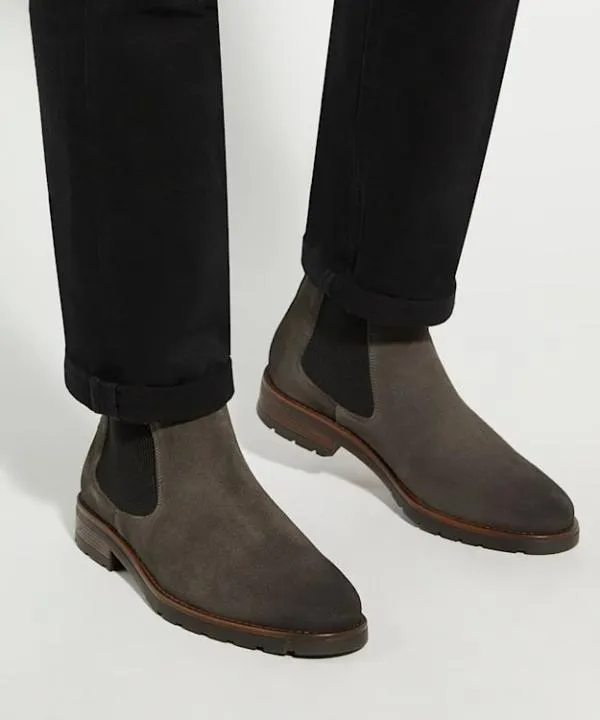 Dune London Chelsea Boots Chelty Grey Brushed Suede Chelsea Boots Dune London Grey 8211 Men