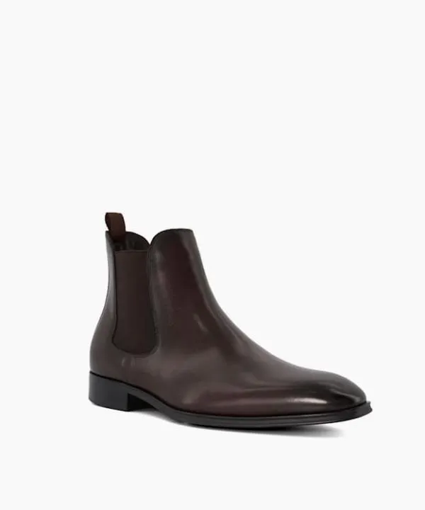 Dune London Chelsea Boots Mandatory Dark Brown Leather Chelsea Boots Dune London Brown Leather 8211 Men