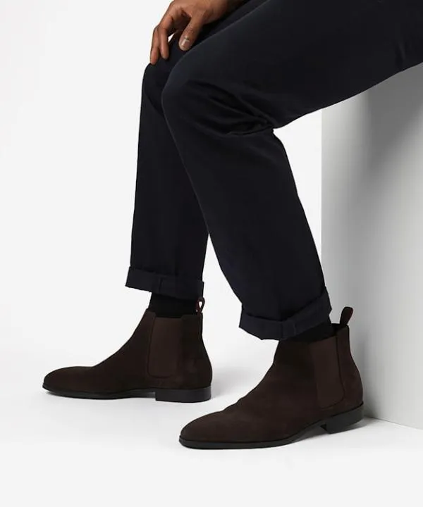 Dune London Chelsea Boots Mantle Dark Brown AlmondToe Chelsea Boots Dune London Brown 8211 Men
