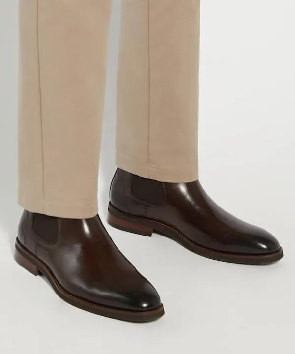 Dune London Chelsea Boots Maxton Brown Pull On Leather Boots Dune London Brown 8211 Men