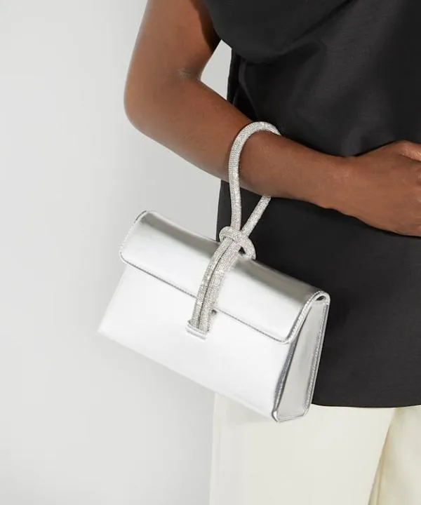 Dune London Clutch Bags Brynie Silver DiamanteLoopHandle Grab Bag Dune London Metallic Synthetic 8211 Women Dune London Clutch Bags Brynie Silver DiamanteLoopHandle Grab Bag Dune London Metallic Synthetic 8211 Women