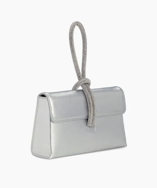 Dune London Clutch Bags Brynie Silver DiamanteLoopHandle Grab Bag Dune London Metallic Synthetic 8211 Women Dune London Clutch Bags Brynie Silver DiamanteLoopHandle Grab Bag Dune London Metallic Synthetic 8211 Women