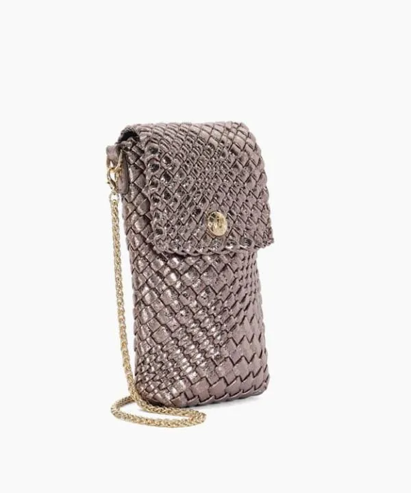 Dune London Crossbody Bags Saff Pewter Woven Phone Cross Body Bag Dune London Metallic 8211 Women Dune London Crossbody Bags Saff Pewter Woven Phone Cross Body Bag Dune London Metallic 8211 Women
