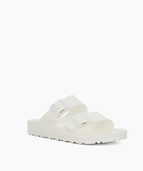Dune London Flat Sandals Arizona Eva Lad White Casual DoubleStrap Sandals Dune London White 8211 Women