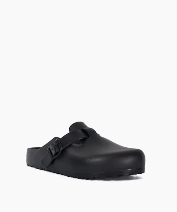 Dune London Flat Sandals Boston Eva Sand Black Boston EVA Clogs Dune London Black 8211 Women