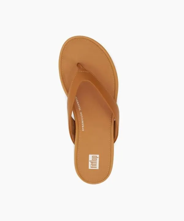 Dune London Flat Sandals Gracie Toe Post Tan Leather Toe Post Sandals Dune London Brown 8211 Women