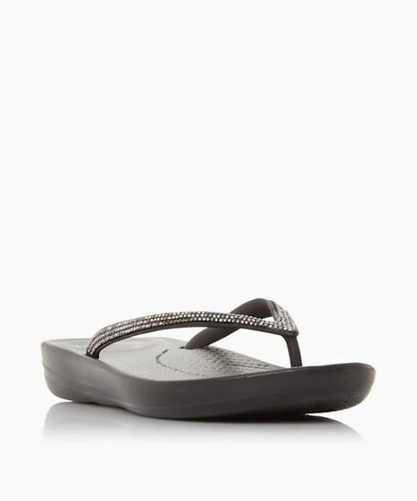 Dune London Flat Sandals Iqushion Sparkl Black Wedge Flip Flop Dune London Black 8211 Women Dune London Flat Sandals Iqushion Sparkl Black Wedge Flip Flop Dune London Black 8211 Women