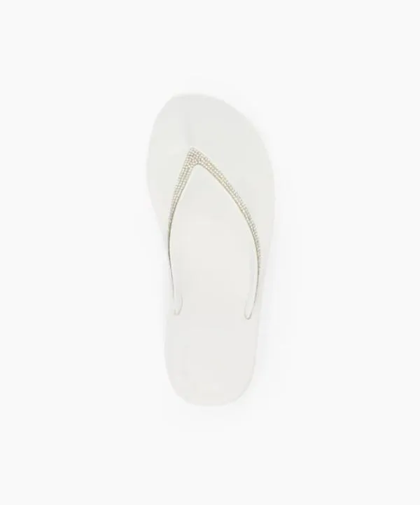 Dune London Flat Sandals Iqushion Sparkl White Wedge Flip Flop Dune London White Synthetic 8211 Women Dune London Flat Sandals Iqushion Sparkl White Wedge Flip Flop Dune London White Synthetic 8211 Women
