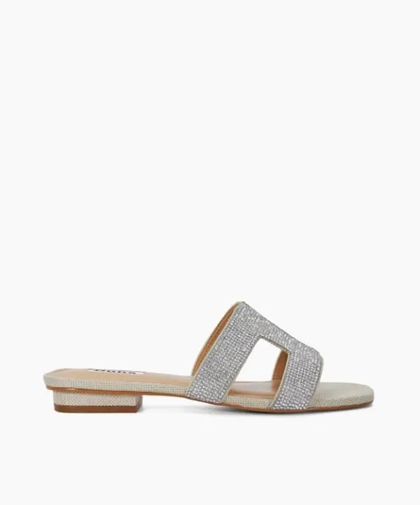 Dune London Flat Sandals Loupe Silver Diamante Flat Sliders Dune London Metallic 8211 Women Dune London Flat Sandals Loupe Silver Diamante Flat Sliders Dune London Metallic 8211 Women