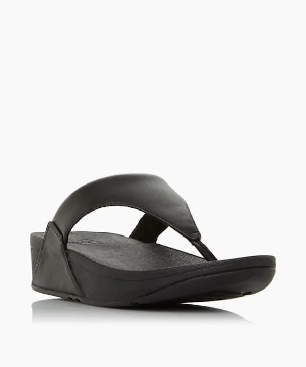 Dune London Flat Sandals Lulu Black Plain Toe Post Sandals Dune London Black 8211 Women