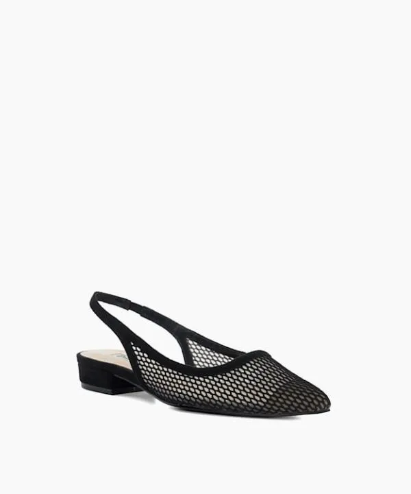 Dune London Flat Shoes Connolly Black Slingback Mesh Shoes Dune London Black 8211 Women