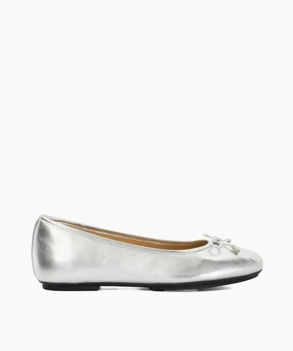 Dune London Flat Shoes Delicato Silver Bow Detail Ballet Flats Dune London Metallic 8211 Women Dune London Flat Shoes Delicato Silver Bow Detail Ballet Flats Dune London Metallic 8211 Women
