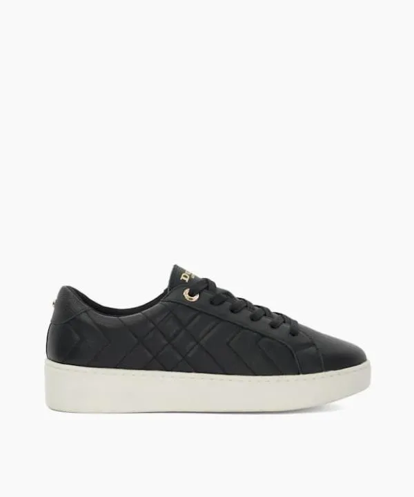 Dune London Flat Shoes Egent Black Quilted Platform Sole LaceUp Trainers Dune London Black 8211 Women Dune London Flat Shoes Egent Black Quilted Platform Sole LaceUp Trainers Dune London Black 8211 Women