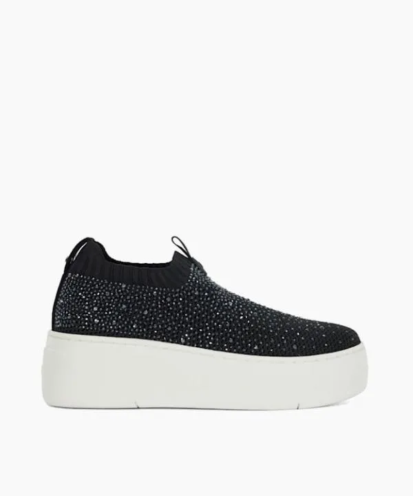 Dune London Flat Shoes Elements Black Embellished Flatform Sock Trainers Dune London Black 8211 Women Dune London Flat Shoes Elements Black Embellished Flatform Sock Trainers Dune London Black 8211 Women