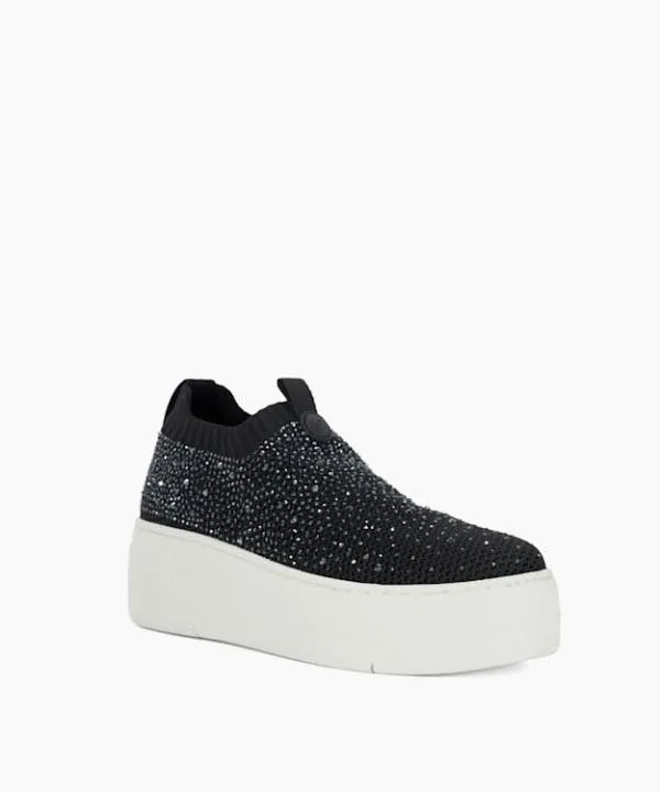 Dune London Flat Shoes Elements Black Embellished Flatform Sock Trainers Dune London Black 8211 Women Dune London Flat Shoes Elements Black Embellished Flatform Sock Trainers Dune London Black 8211 Women