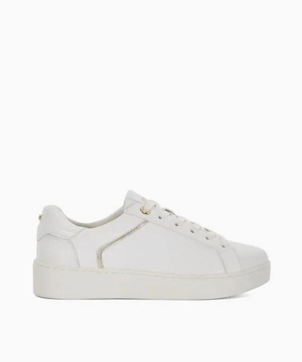 Dune London Flat Shoes Elli White Lace Up Chunky Flatform Trainers Dune London White 8211 Women Dune London Flat Shoes Elli White Lace Up Chunky Flatform Trainers Dune London White 8211 Women