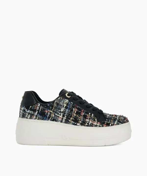 Dune London Flat Shoes Episode Black Lace Up Flatform Trainers Dune London Black Fabric 8211 Women Dune London Flat Shoes Episode Black Lace Up Flatform Trainers Dune London Black Fabric 8211 Women