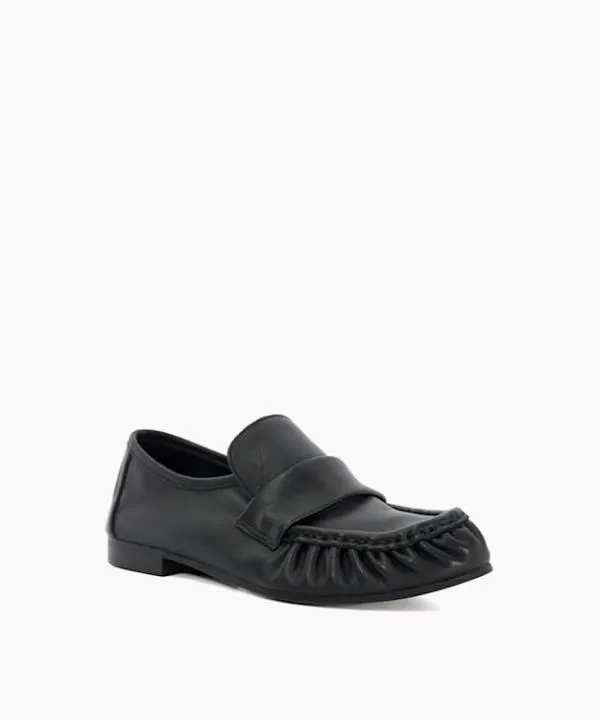 Dune London Flat Shoes Gemi Black Gathered Detail Loafers Dune London Black 8211 Women Dune London Flat Shoes Gemi Black Gathered Detail Loafers Dune London Black 8211 Women