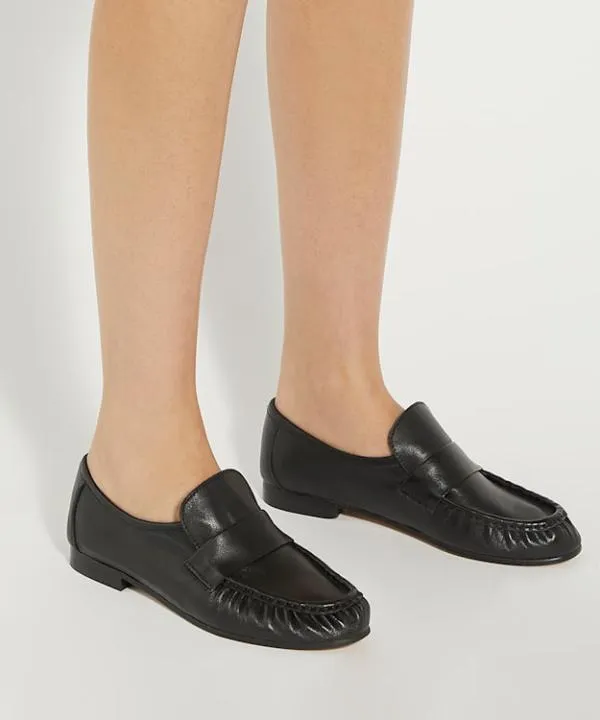Dune London Flat Shoes Gemi Black Gathered Detail Loafers Dune London Black 8211 Women Dune London Flat Shoes Gemi Black Gathered Detail Loafers Dune London Black 8211 Women