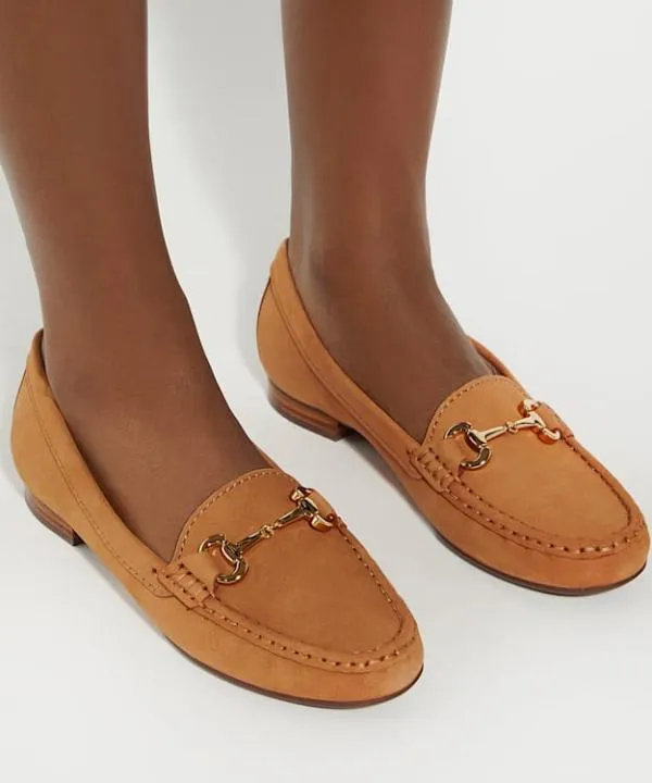 Dune London Flat Shoes Glenniee Tan Suede Snaffle Trim Loafers Dune London Brown 8211 Women Dune London Flat Shoes Glenniee Tan Suede Snaffle Trim Loafers Dune London Brown 8211 Women
