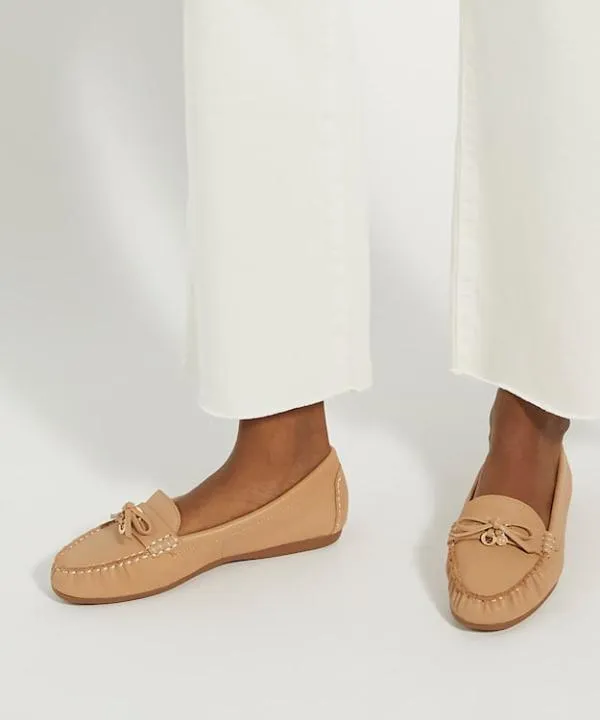 Dune London Flat Shoes Grovers Camel Leather Moccasins With Bow Detail Dune London Brown 8211 Women Dune London Flat Shoes Grovers Camel Leather Moccasins With Bow Detail Dune London Brown 8211 Women