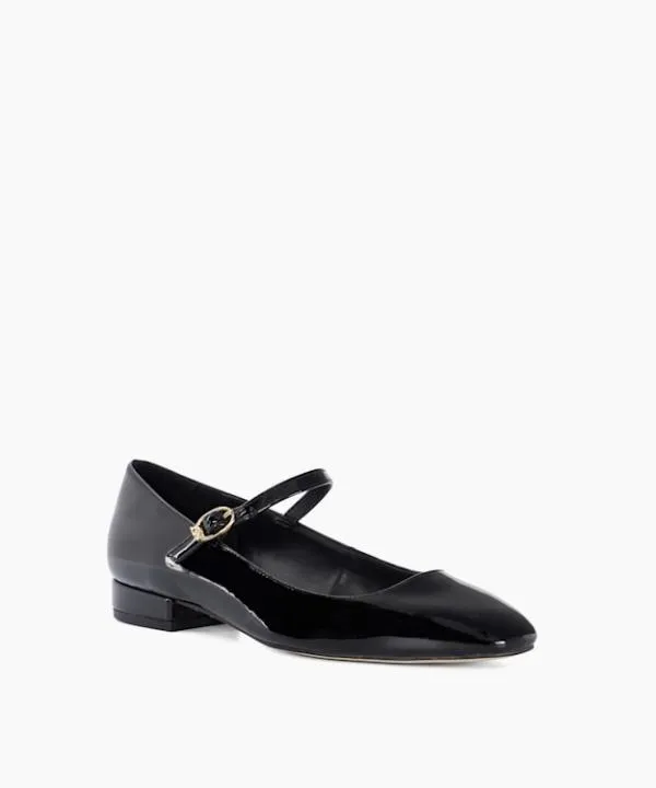 Dune London Flat Shoes Habbs Black Patent Low Heel Mary Janes Dune London Black 8211 Women