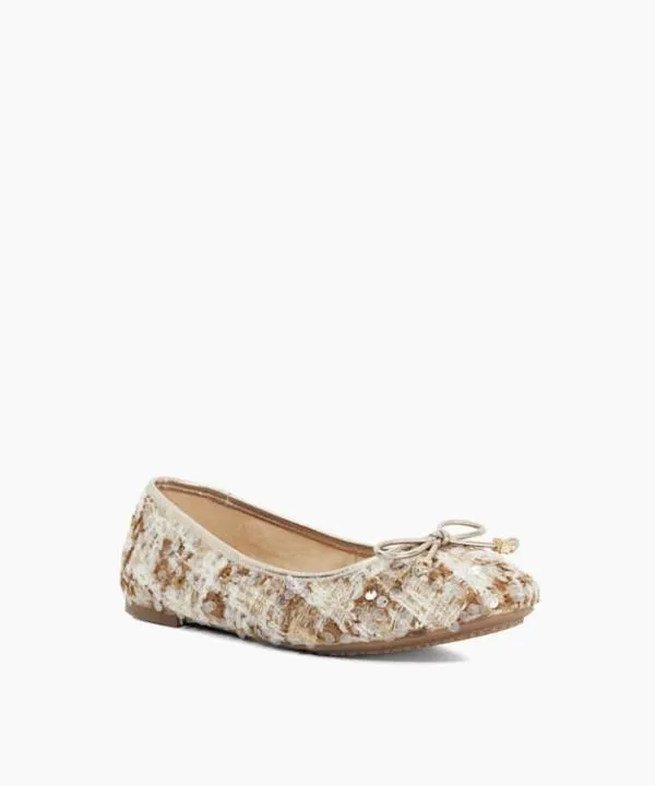 Dune London Flat Shoes Hallo Beige CharmDetail Ballet Shoes Dune London Neutral 8211 Women