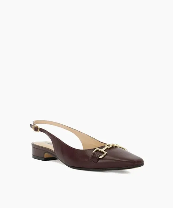 Dune London Flat Shoes Hopewell Dark Red Branded Snaffle Trim Slingback Flats Dune London Red 8211 Women Dune London Flat Shoes Hopewell Dark Red Branded Snaffle Trim Slingback Flats Dune London Red 8211 Women
