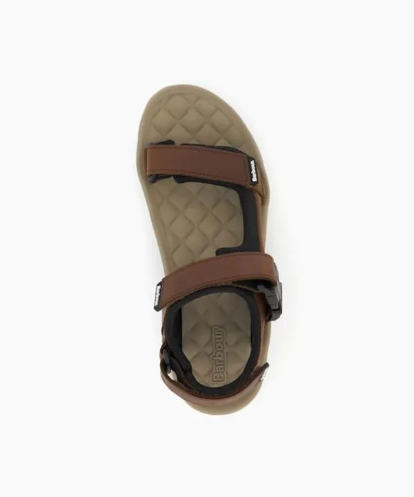 Dune London Flip Flops Pendal Brown Leather Sports Sandals Dune London Brown 8211 Men