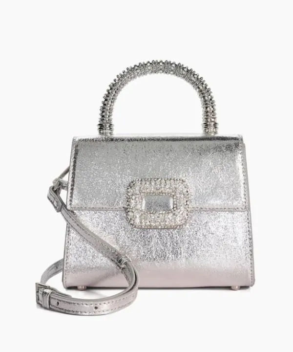 Dune London Handbags Bolenna Silver Brooch Detail Top Handle Bag Dune London Metallic 8211 Women Dune London Handbags Bolenna Silver Brooch Detail Top Handle Bag Dune London Metallic 8211 Women