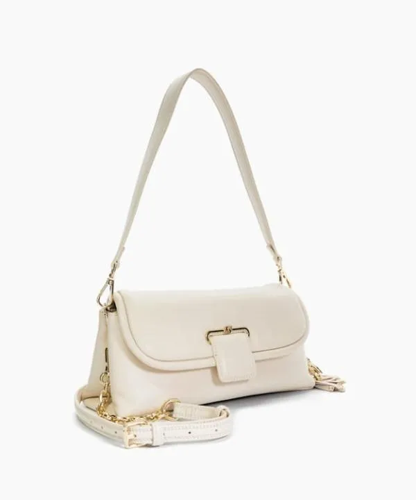 Dune London Handbags Chelsea Cream Premium Leather Shoulder Bag Dune London White 8211 Women Dune London Handbags Chelsea Cream Premium Leather Shoulder Bag Dune London White 8211 Women