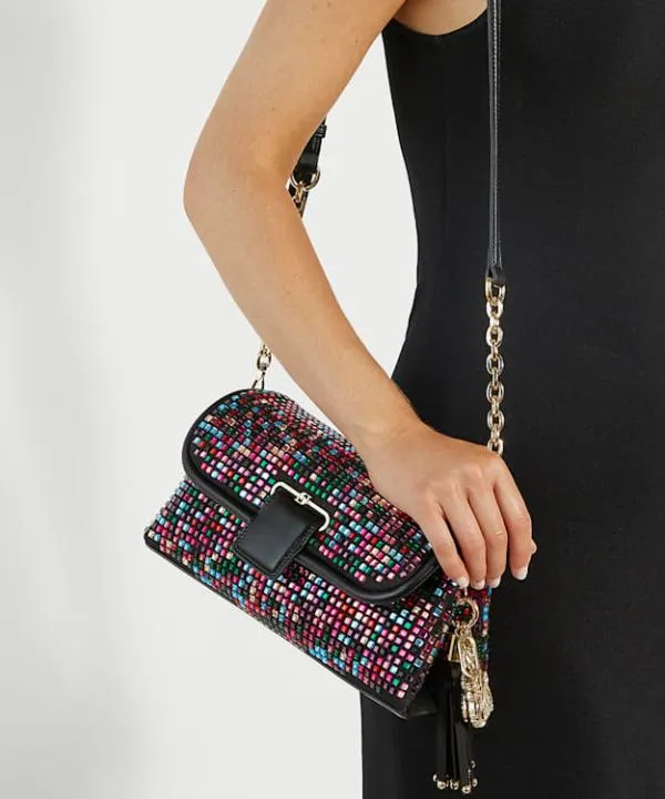 Dune London Handbags Chelsea Multi Embellished Chelsea Shoulder Bag Dune London Multi Diamantes 8211 Women